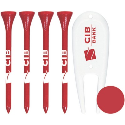 4 Tall Golf Tees/1 PM24/1 DVF Packaged