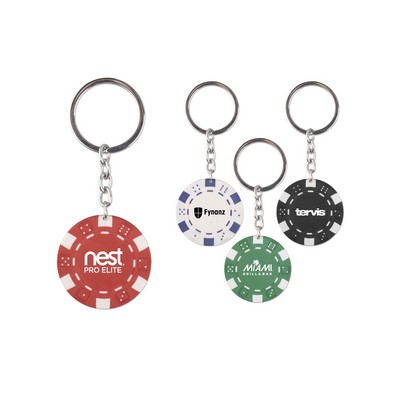 Poker Chip Keychains